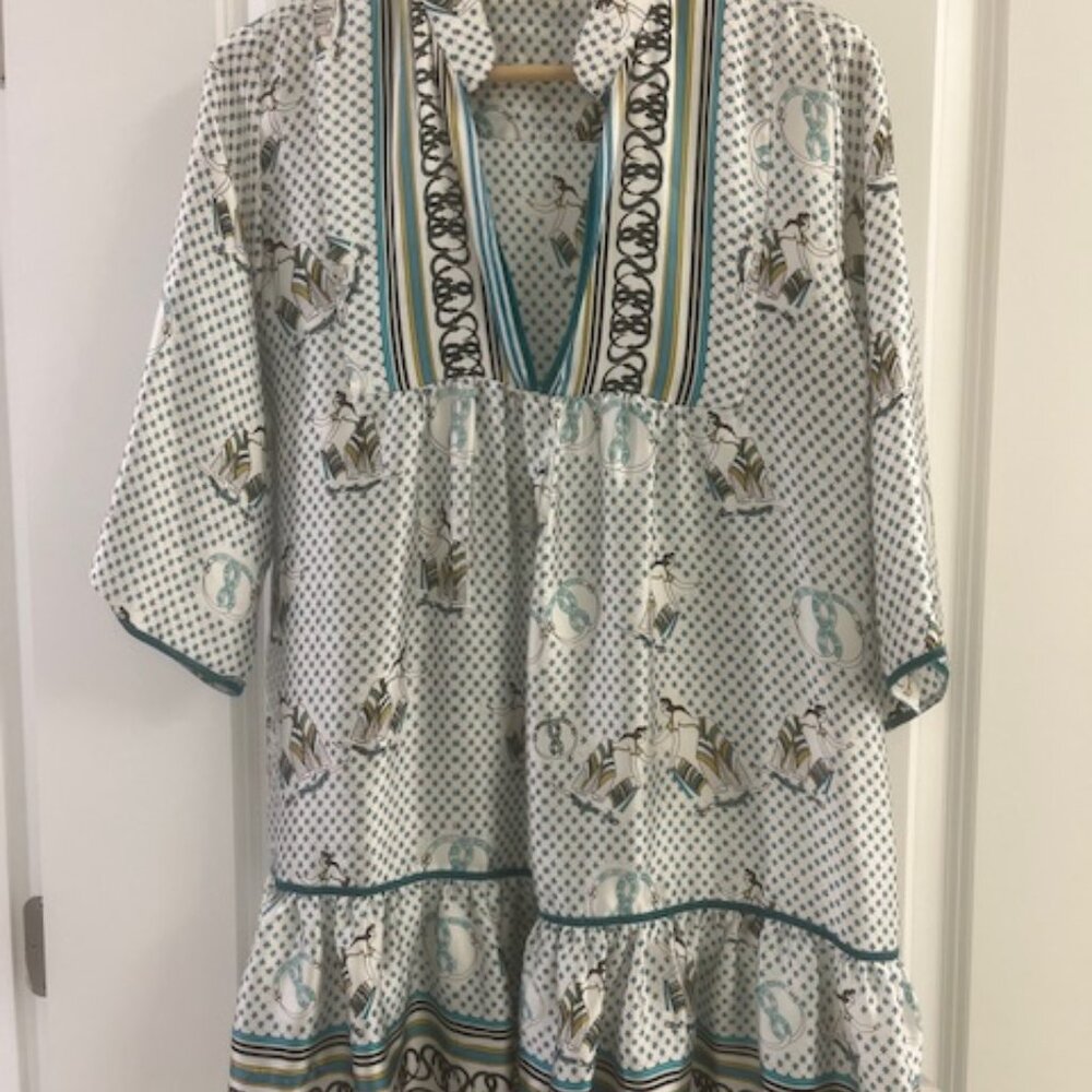 Lolita Jaca St. Barth Silk Mini Dress Cover-up SZ Small Retail: $790